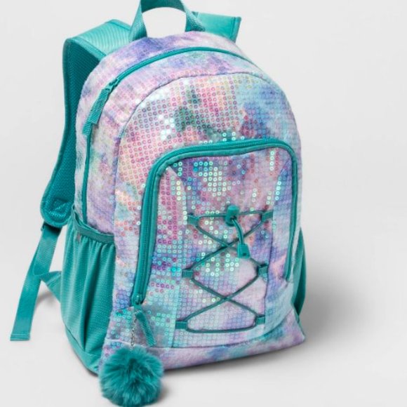 Cat & Jack Other - Cat & Jack Sequin Backpack Bag w/ Laptop storage